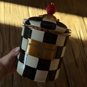 MacKenzie-Childs Courtly Check Small Canister – Like New